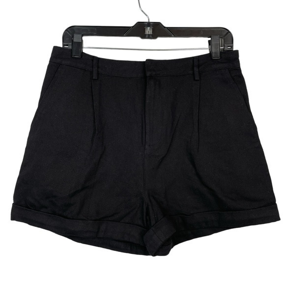 Kaileigh Black High Waist Women Shorts - Picture 1 of 5